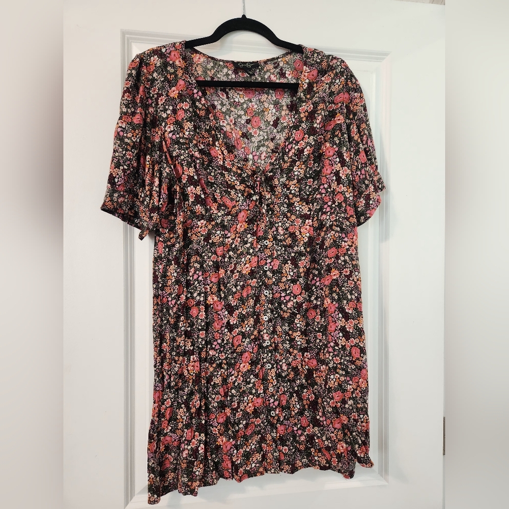 Jessica Simpson Floral V-Neck Dress